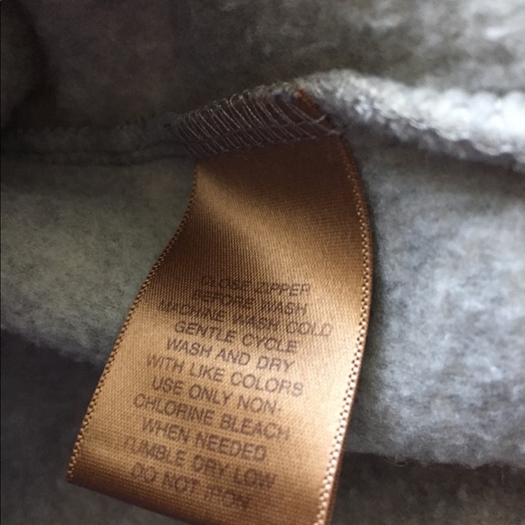 St Johns Bay Gray/Brown Pullover Fleece Mens L - Picture 4 of 5